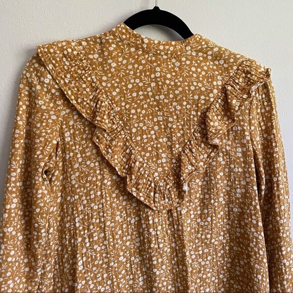 Rylee + Cru Marigold Ruffle V MINI Dress - Picture 5 of 13